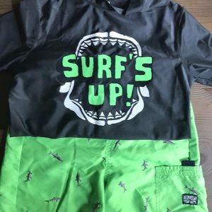 Boys’ Swim Trunks and Shirt